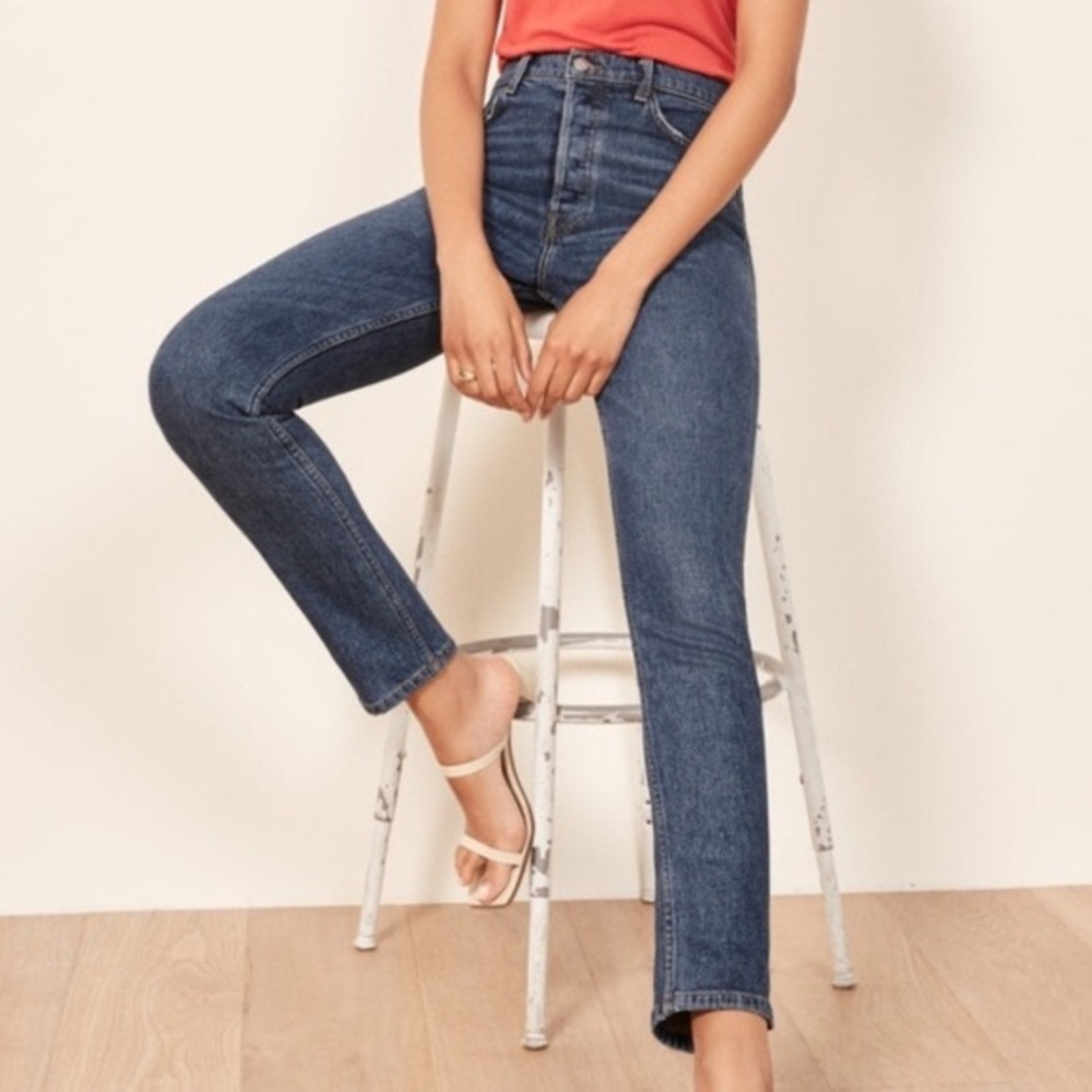 REFORMATION Serena High Rise Skinny Jeans in Kasai
